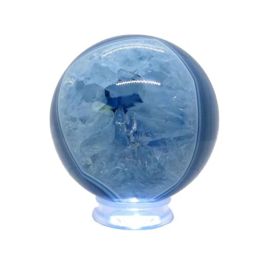 Sfera di Agata Blu di 6 cm di diametro