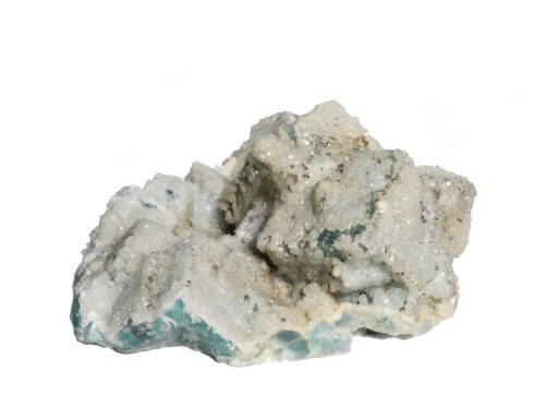 Pezzo di Fluorite con minerali di Calcite