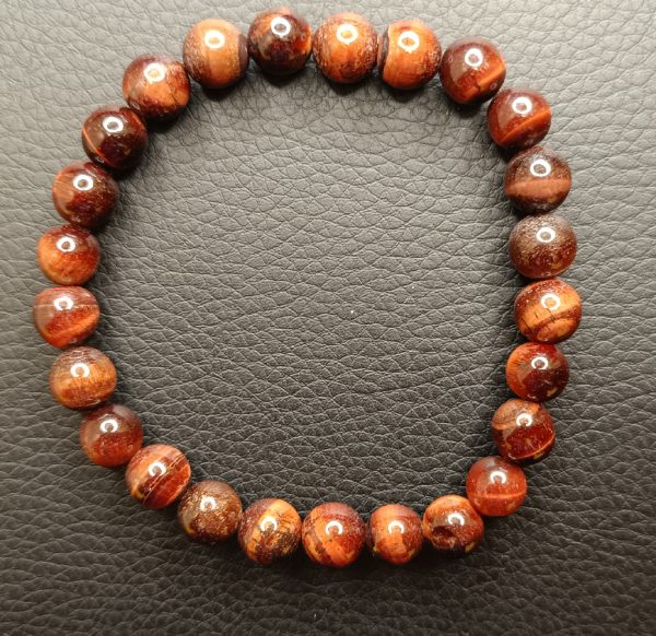 Braccialetto in Tiger Eye Rosso