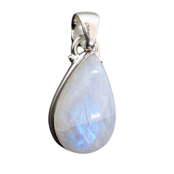 Pendente in Rainbow Moonstone goccia